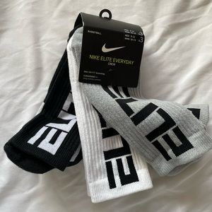 Nike Men’s Basketball Elite Crew Sock (3pairs)